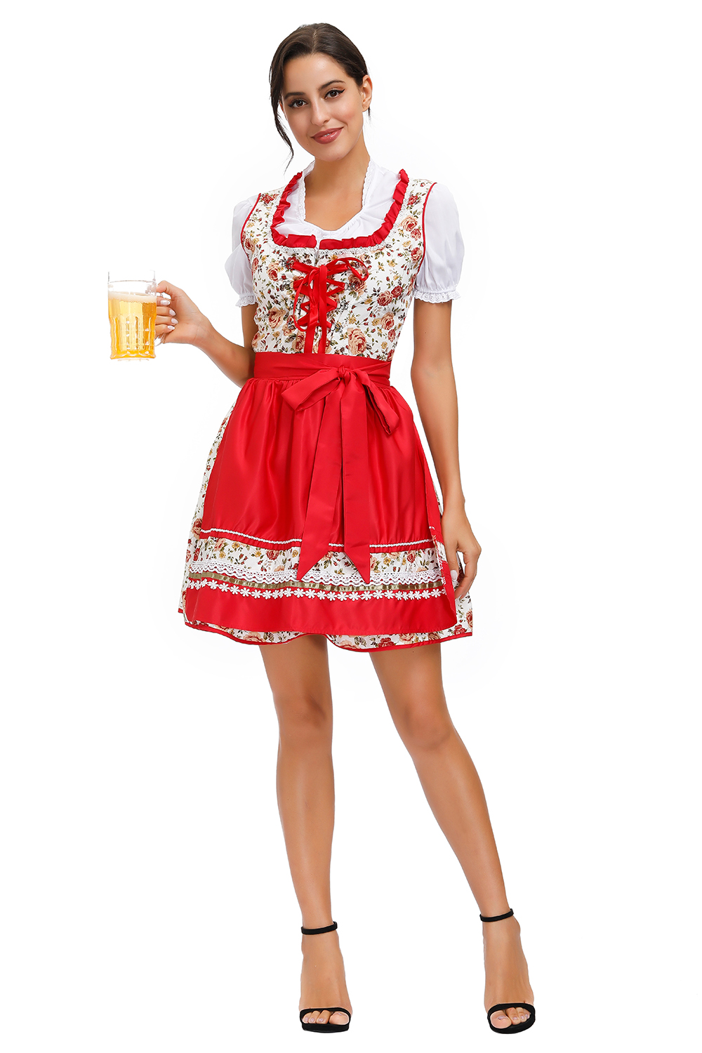 Новый Октоберфест Костюм Сексуальный Пиво Девушка Dirndl Платье Костюм